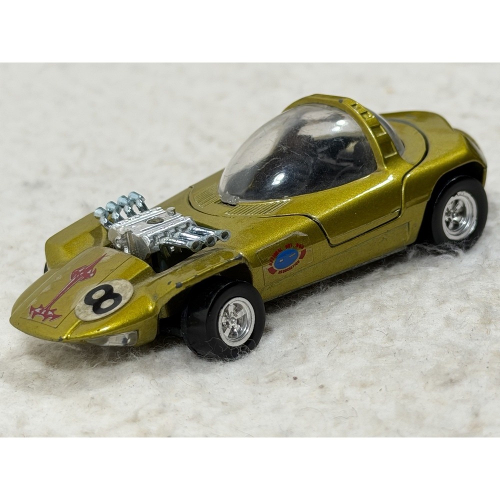 Vintage Mebetoys Hot Wheels Gran Toros Silhouette 6616 Gold Italy 1:43 Rare